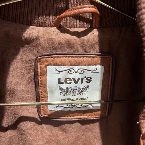 Levi's Genuine Vintage Leather Jacket S Small - Picture 14 of 15